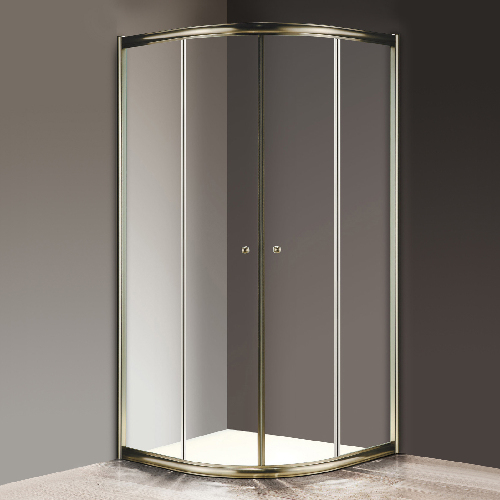 Душевой уголок Cezares Giubileo R2 90 прозрачное стекло, бронза