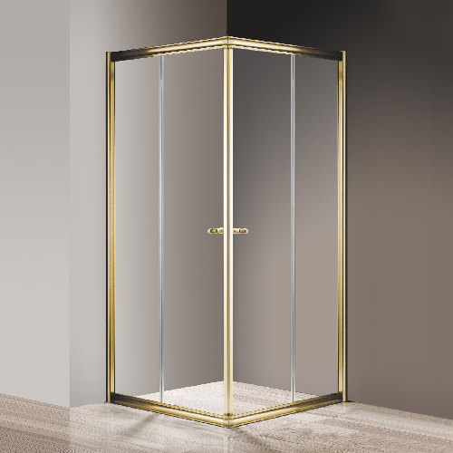 Душевой уголок Cezares Giubileo A 2 100 прозрачное стекло, золото