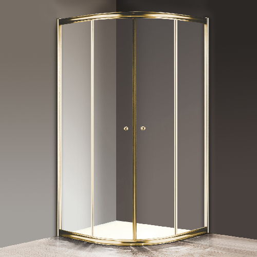 Душевой уголок Cezares Giubileo R2 100 прозрачное стекло, золото
