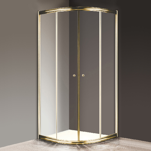 Душевой уголок Cezares Giubileo R2 80 прозрачное стекло, золото
