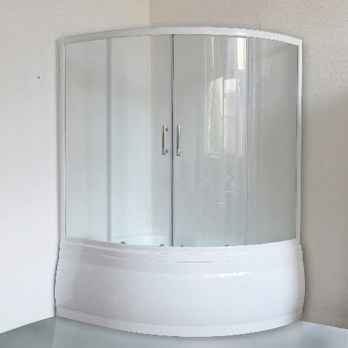Шторка на ванну Royal Bath Alpine RB 140ALP T 140 см, прозрачное стекло