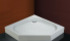 Поддон для душа Cezares Tray 90 см пятиугольный, искусственный мрамор