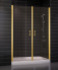 Душевая дверь в нишу Vegas Glass E2P 0090 09 05 профиль золото, стекло бронза