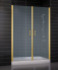 Душевая дверь в нишу Vegas Glass E2P 0090 09 10 профиль золото, стекло сатин