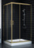 Душевой уголок Vegas Glass ZA F 90*110 05 01 профиль бронза, стекло прозрачное