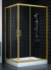 Душевой уголок Vegas Glass ZA F 0110*100 09 01 профиль золото, стекло прозрачное