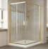 Душевой уголок Vegas Glass ZA F 0120*100 09 01 профиль золото, стекло прозрачное