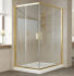 Душевой уголок Vegas Glass ZA F 120*110 09 01 профиль золото, стекло прозрачное